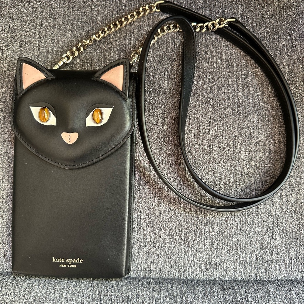 Kate Spade cats crossbody phone case.